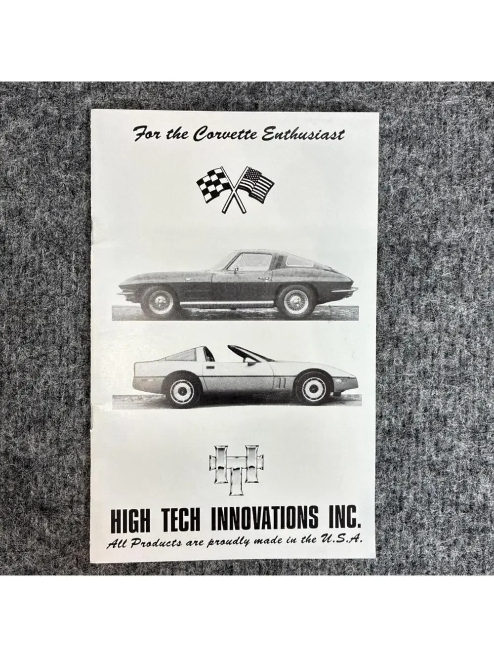 Vintage Corvette Performance Brochure High Tech Innovations HEI Distributor